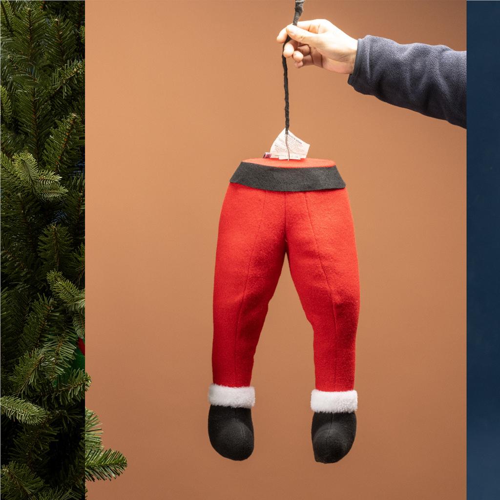 Креативное украшение рождественской елки, Забавные ноги, Оформление сцены торгового центра, Куклы, Фигурки и Реквизит