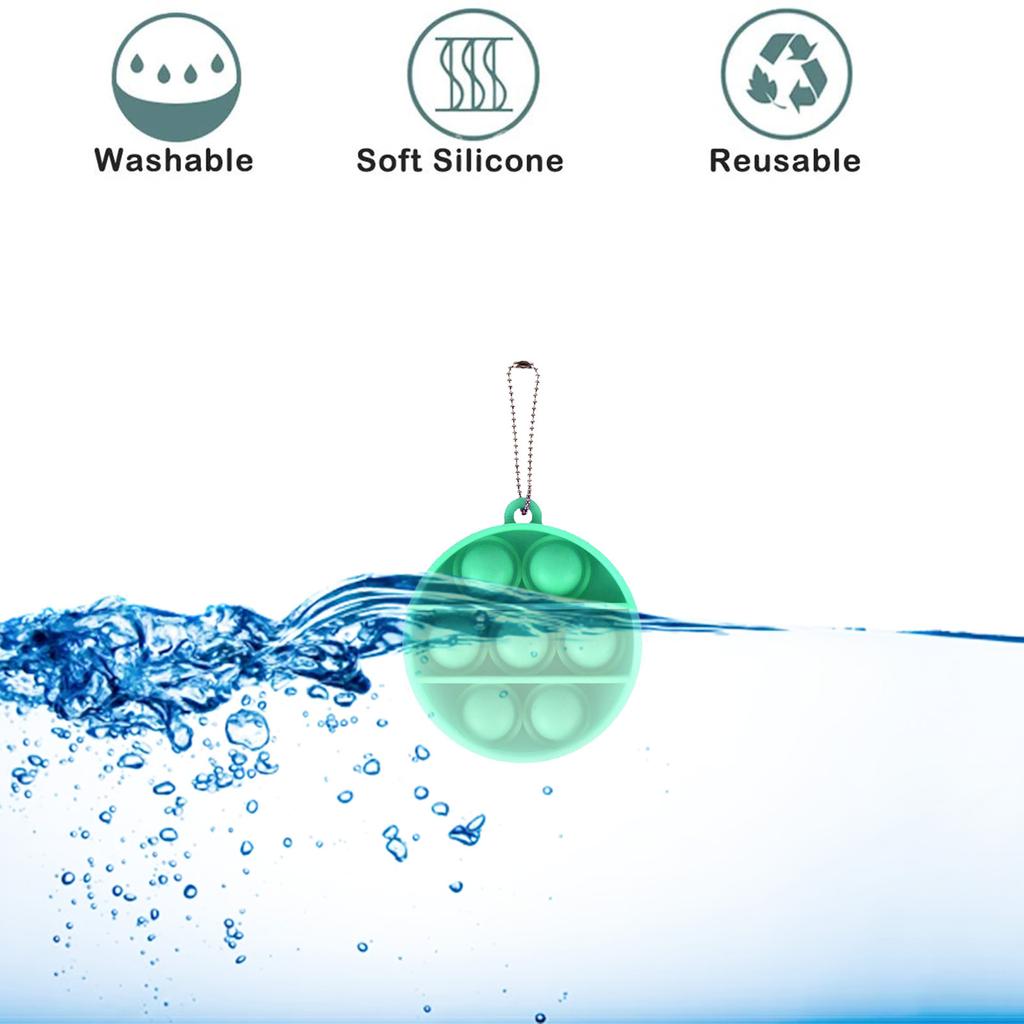 Детей и взрослых Push Bubble Сенсорная игрушка Брелок для ключей Развивающая игрушка