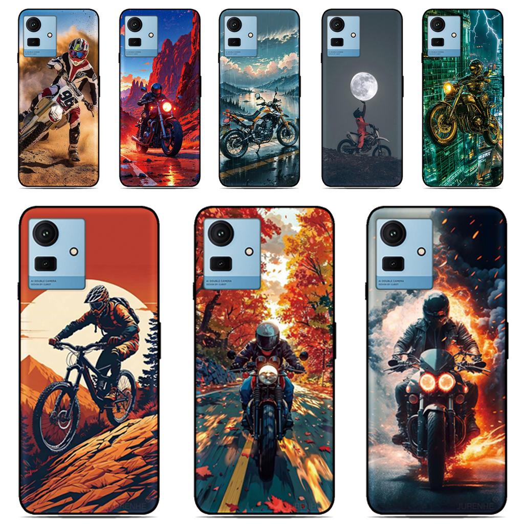 Motorcycle Car Phone Case For TCL NxtPaper 70 Pro K70 Power 4G 605 50 XE 40 XL 20 30 60 SE 60R 5G 40R 505 501 408 406 403 Cover
