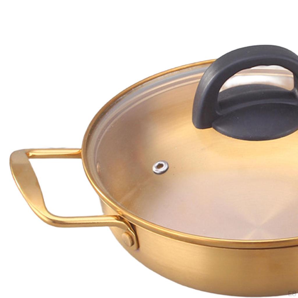 Корейская кастрюля с лапшой рамэн, кастрюля для супа кимчи, быстро нагревающаяся домашняя кулинария