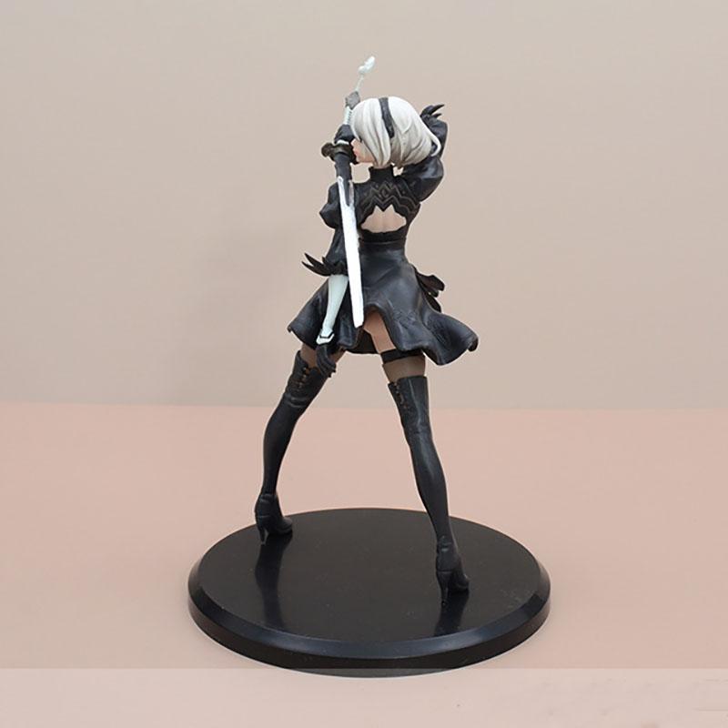 19см NieR:Automata Ver1.1a YoRHa №2 Тип B 2B ПВХ Экшн-фигурка Аниме Фигурка Модель Игрушки Коллекция Кукла Подарок