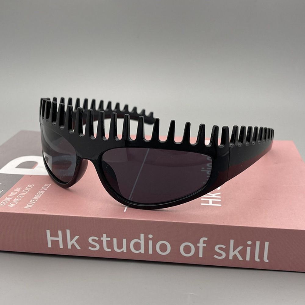 Comb Shaped Glasses Hair Band Leopard Print Summer Sunglasses Retro Sunglasses Headband Girl