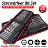 30Pcs Set 100/150mm S2 Steel Magnetic Screwdriver Bits 1/4 Inch Hex Shank Power Tools Slotted Cross Square Torx