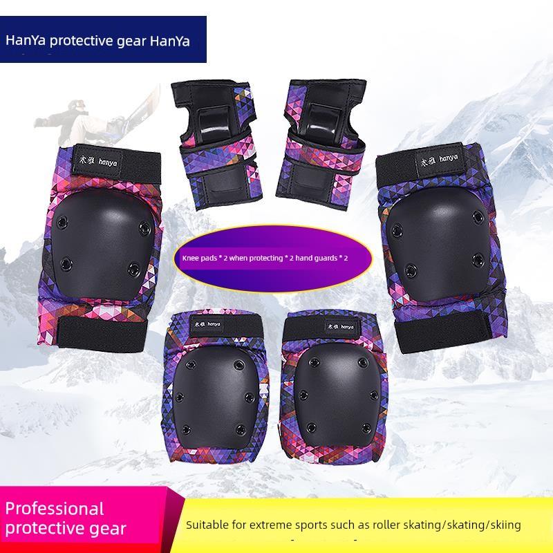Hanya Skating Protective Gear Roller Skating Skates Ski Turtle Suit Skating Skateboard Length Children's Knee Pad Balance Car Skating
