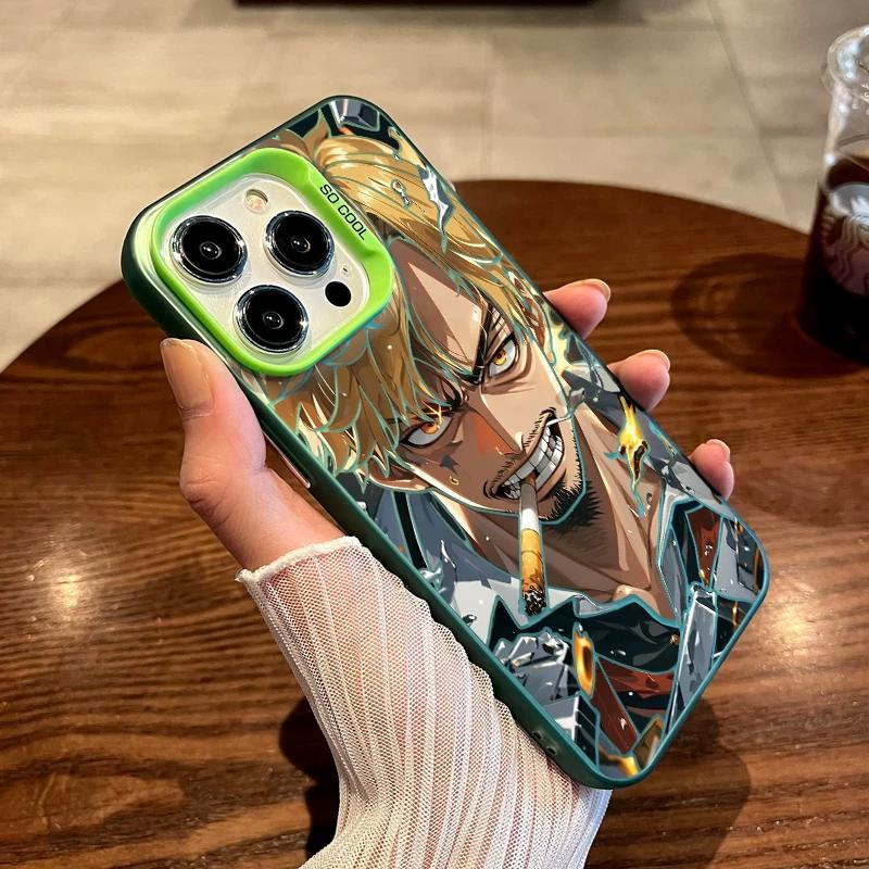 Чехол для телефона One Piece Санджи Cool Art из прозрачного ТПУ для iPhone 15 Pro Max и Samsung Galaxy S24 Ultra, ударопрочный чехол