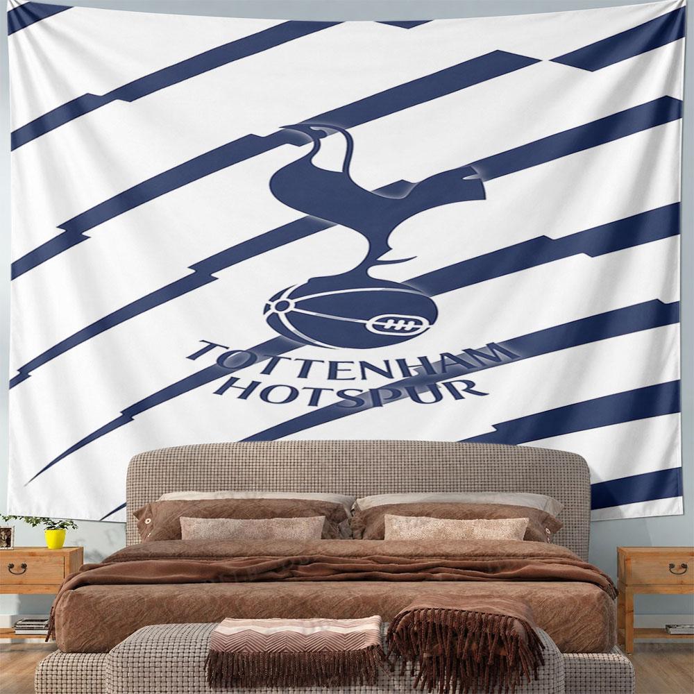 Tottenham Hotspur Logo Wall Tapestry Pattern Wall Hanging Tapestry Decorative Tapestry Home Decor for Bedroom and Living Room