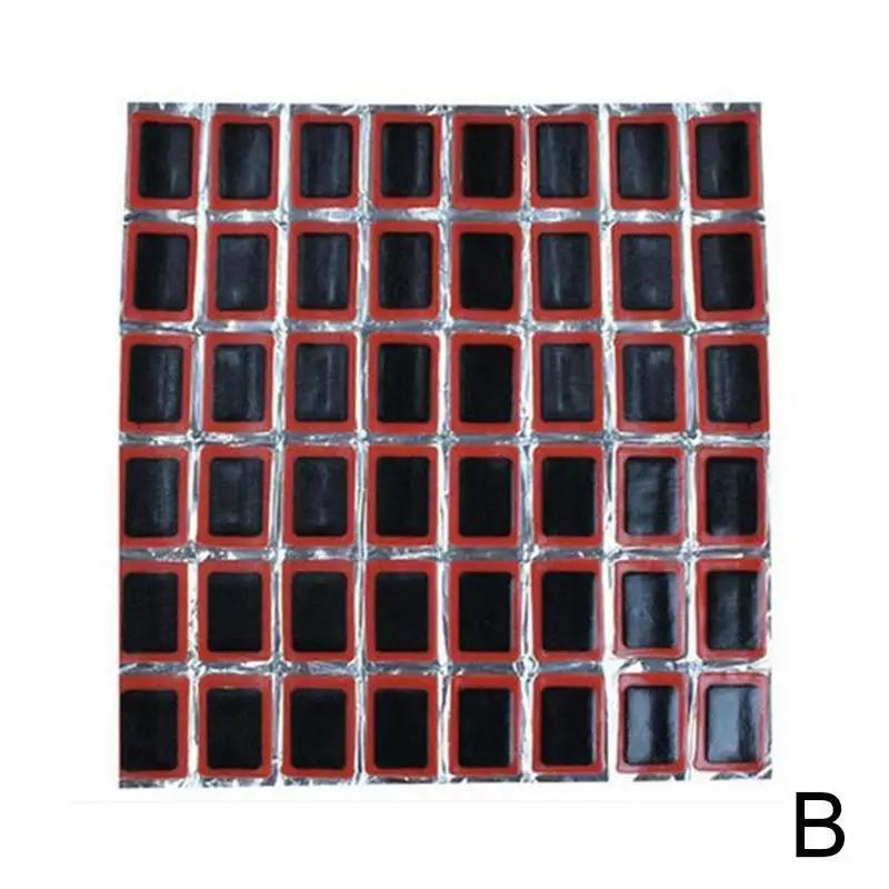 Набор заплаток для ремонта без клея, заплатки для прокола велосипедной камеры, резиновые инструменты для прокола, шина, велосипедная шина, камера, 48 шт. заплаток для ремонта Q7I4