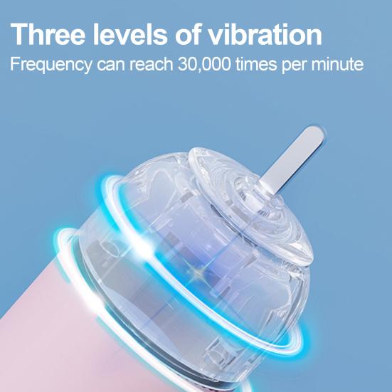 Детская U-образная ультразвуковая электрическая зубная щетка с 2 силиконовыми насадками, водонепроницаемая IPX7, автоматическая, мультяшный динозавр, для малышей, мальчиков, девочек, перезаряжаемая