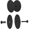 2 Set Door Hole Cover Plate,2-5/8" Diameter Round Deadbolt Cover Plate,Stainless Steel Door Knob Hole Cover Plate Door Hole Filler Plate for Home