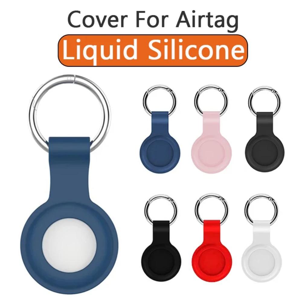 Силиконовый чехол для Apple Airtags Защитный корпус Аксессуары для трекера Противоцарапающаяся оболочка Брелок Чехол для Apple Air tag