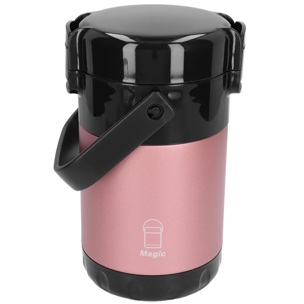 Изолированные контейнеры для обеда емкостью 2,3 л, 3 слоя, нержавеющая сталь 304, вакуумная изоляция, пищевая кастрюля