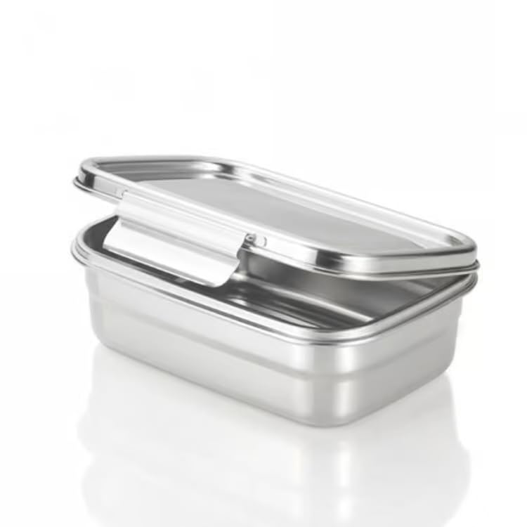 Set of 2 and Stainless Steel Lunch Boxes for and 600ml Easy To and Perfect for Keeping Soups and Other Dishes Stylish, Microwave-safe Dishwasher-safe