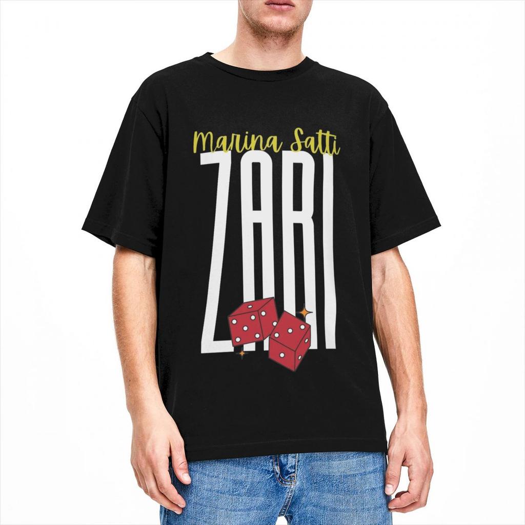 Summer Marina Satti Zari Shirt Merchandise for Men Women Cotton Funny Eurovision Greece Tee Shirt Short Sleeve Clothing