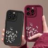Candy Color Tpu Phone Case for iPhone 16 Pro 15 14 Plus 13 12 11 Pro Max Xs Xr 8 7 Shockproof Flower Pattern Soft Lens Protection Cover Funda