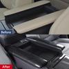 Car Accessories Fit for Toyota Sienna 2021 2022 2023 2024 2025 2026 Interior Center Console Armrest Cover Panel Protect Decorate Trim (Carbon Fiber