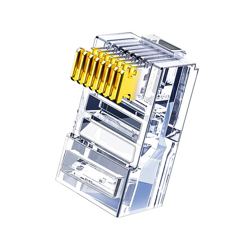 Cat6 RJ45 Gold-Plated Ethernet Cable Connector