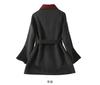 Double sided nylon coat with alpaca wool temperament
