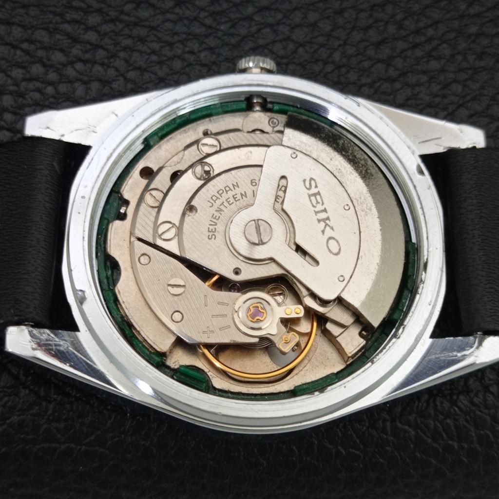 ОТРЕСТАВРИРОВАННЫЕ ВИНТАЖНЫЕ МУЖСКИЕ АВТОМАТИЧЕСКИЕ ЧАСЫ SEIKO 5 ЯПОНИЯ ЧЕРНЫЙ ЦИФЕРБЛАТ a444262-1