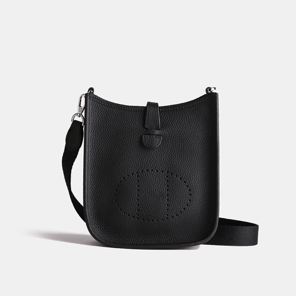 Evelyn Messenger Bag First Layer Cowhide Bag Women'S Bag Pure Leather High Quality Shoulder Bag Commuting