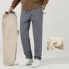 Winter Cashmere Pants Men's Fleece Warm Thick Casual Sports Pants Fashion Drawstring Large Size Jogger Pants