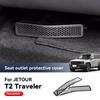 For JETOUR T2 Traveler Car Air Vent Covers Air Conditioner Duct Outlet Exhaust Dustproof Seat Stainless Steel Auto Accessories