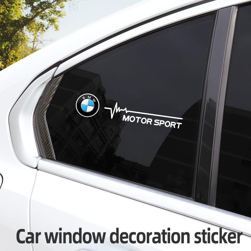 2Pcs Car Vinyl Sport Stickers Decals For BMW G80 G06 G07 G42 G14 G15 E46 E36 F10 F30 E90 X1X2 X3 X4 X5 X6 X7 M2 M3 M4 M5 M6 M7 M YL6