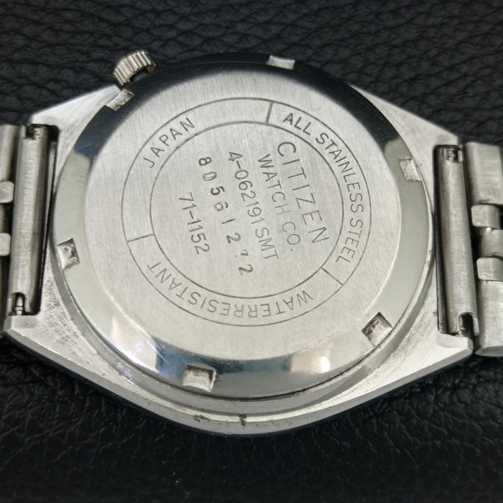 ОРИГИНАЛЬНЫЕ ВИНТАЖНЫЕ АВТОМАТИЧЕСКИЕ ЧАСЫ CITIZEN 8200 ЯПОНИЯ МУЖСКИЕ ЗЕЛЕНЫЙ ЦИФЕРБЛАТ a709334-1