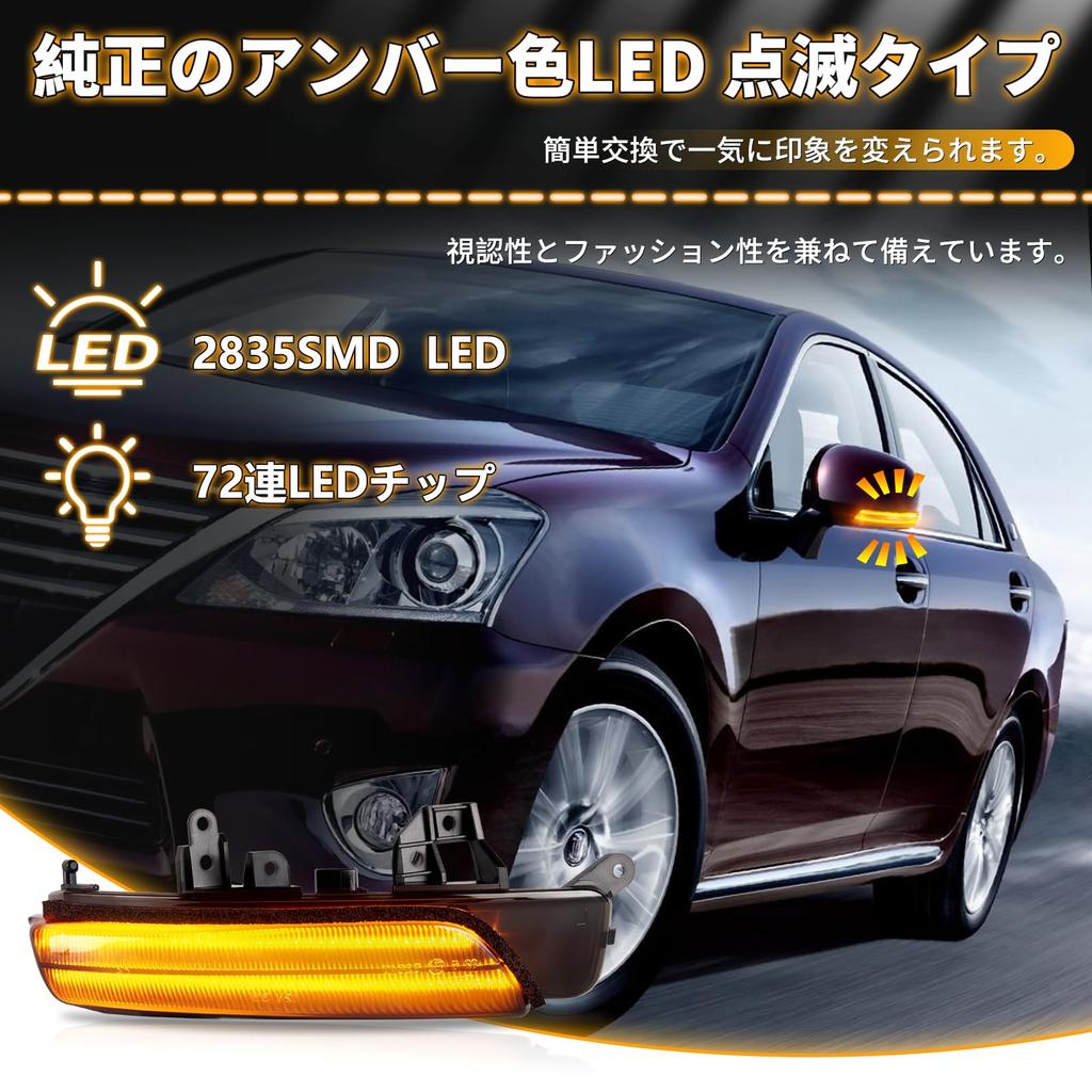 Зеркала заднего вида и поворотники NEIFILES серии 30, совместимые с Prius, для зеркал заднего вида Prius серии 40 с дымчатыми линзами для техосмотра ZVW30/35 G's