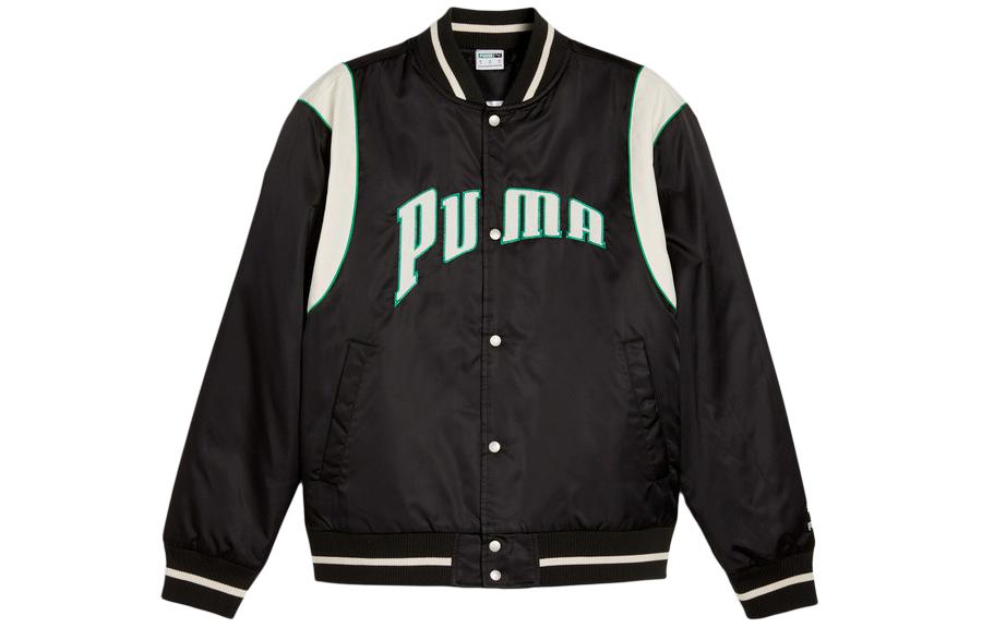 PUMA Baseball Jacket Unisex Black 626147-01