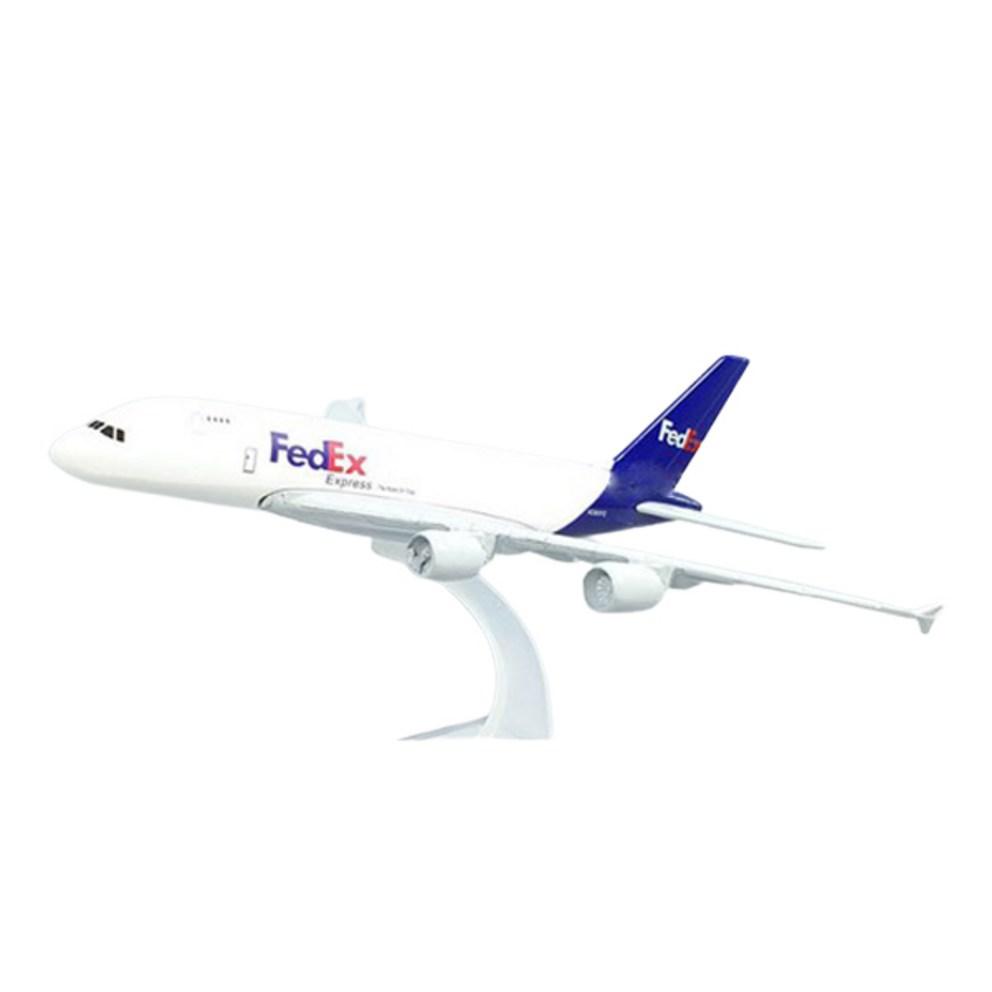 Премиальная модель самолета литье под давлением - FedEx A380 (Масштаб 16 см)