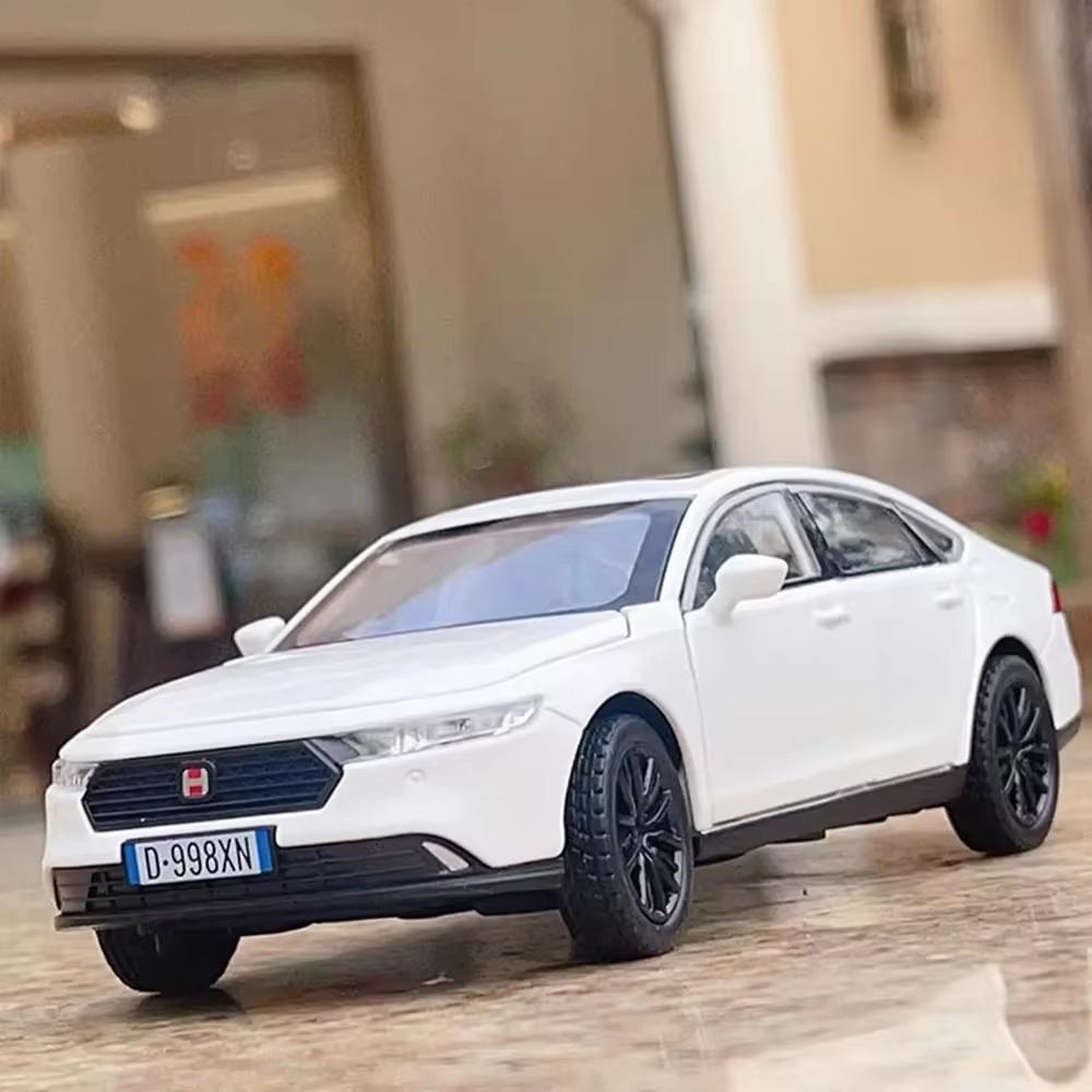 1:32 Honda Accord CIVIC TYPE-R Toys Cars Miniature Models Alloy Diecast Doors Opened Car Toy Sound Light Vehicles Children Gifts ahn256