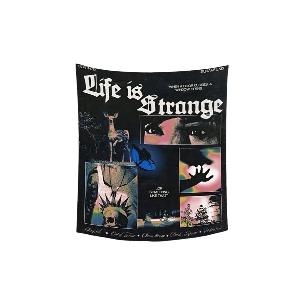 1 шт. Life Is Strange Гранж Принт Гобелен Полиэстер 2D Плоское Настенное Полотно Для Спальни Гостиной Общежития Инди-Игры Декор Крутой Подарок
