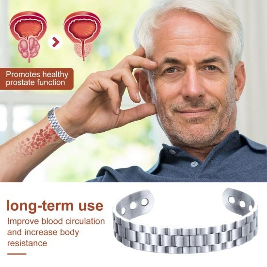 Магнитный браслет из меди для простаты укрепляет простату улучшает кровообращение способствует здоровому функционированию антиоксидантный защитный браслет