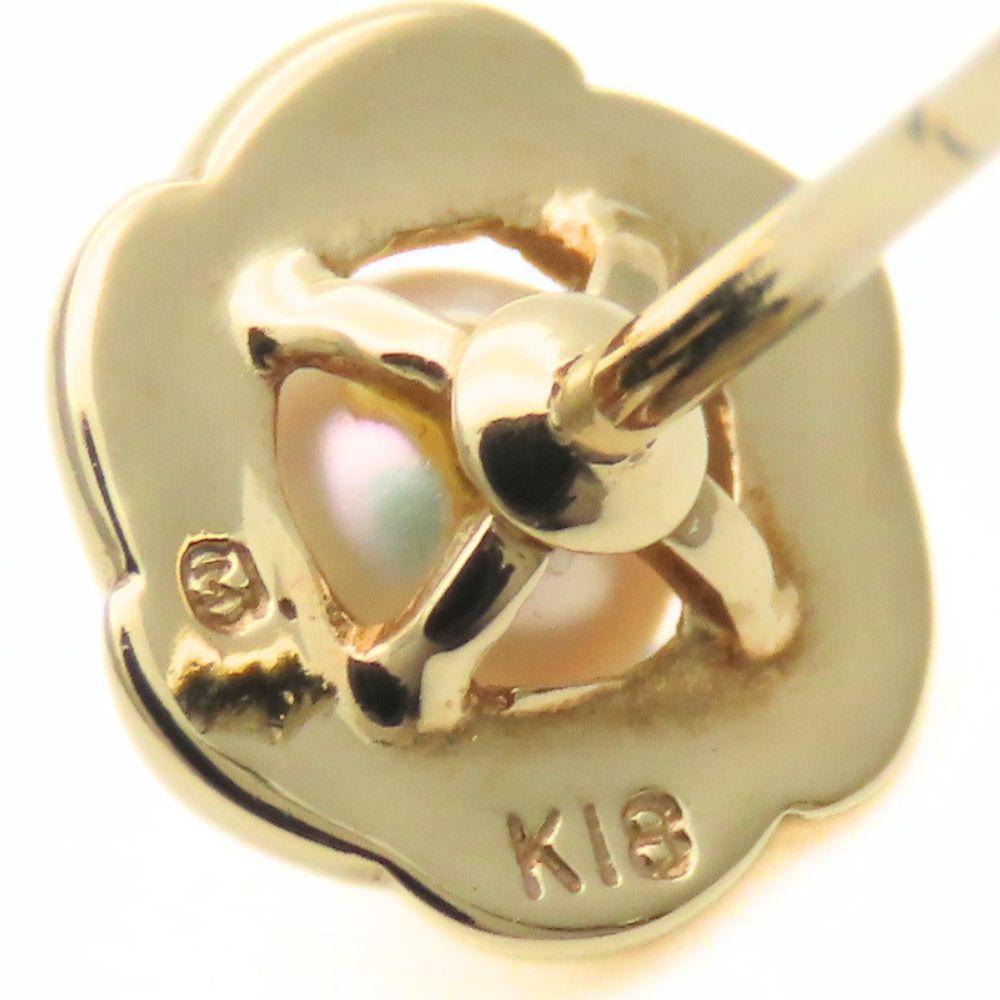 Used MIKIMOTO Pierce K18 yellow gold/Pearl 1.9g Yellow Gold jewelry
