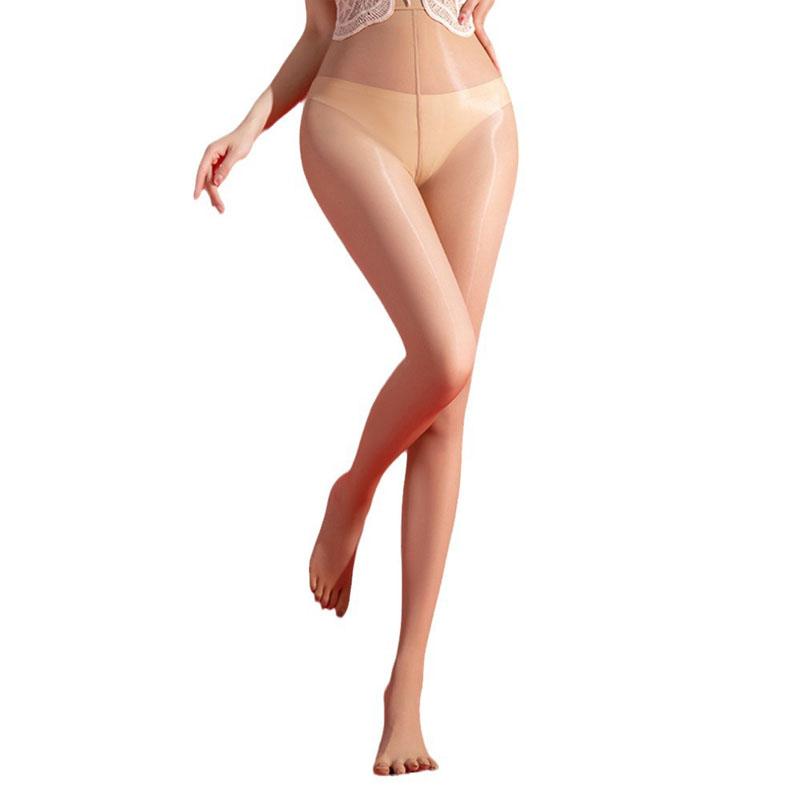 Носки с конским маслом, блестящие и гладкие шелковые чулки, тонкие прозрачные шелковистые колготки для женщин, носки с маслом для пальцев ног