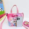 Labubu Новая мультяшная холщовая сумка-шоппер сумка через плечо милая сумочка для маленькой девочки сумка дорожная для отдыха CLE
