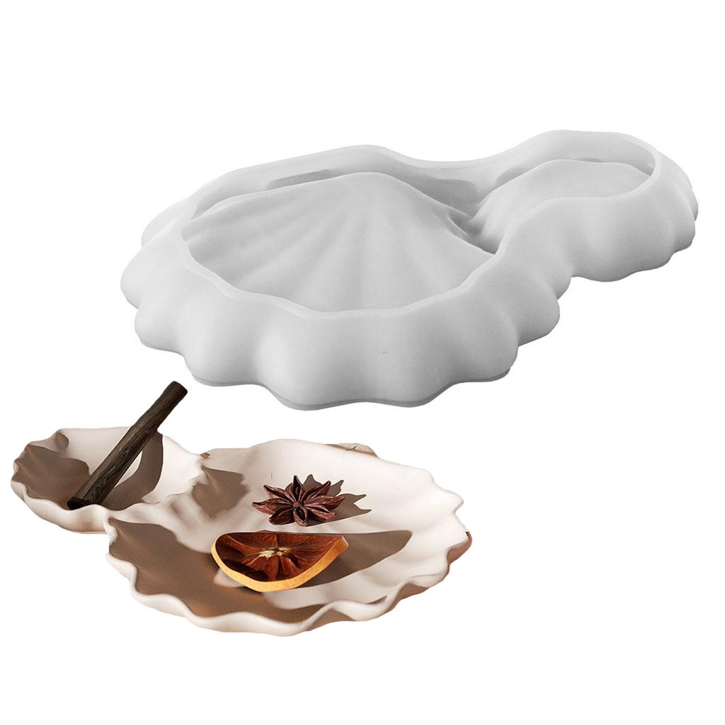 Практичная силиконовая форма в виде морской раковины для литья смолы, блюдо, форма для эпоксидной смолы для уникальных домашних украшений и художественного творчества