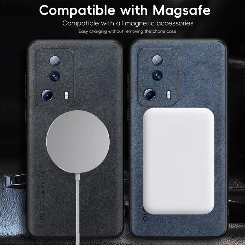Magnetic Retro Leather Soft Case For Xiaomi 13 Lite Xiaomi13 Lite Wireless Charging Phone Case Cover