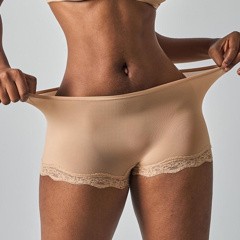 Женские кружевные трусики средней посадки - Сексуальные, с вырезами, высокоэластичные, удобные спортивные боксеры для йоги