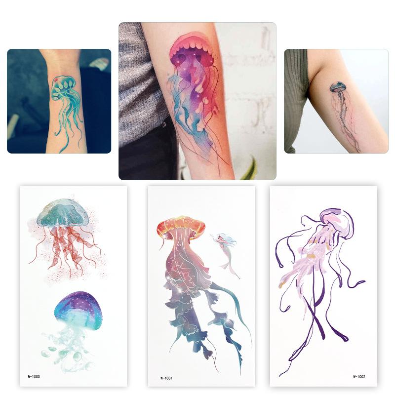 Мультяшная тату-наклейка Водонепроницаемая наклейка-тату с бабочкой Милая маленькая свежая временная татуировка Тату