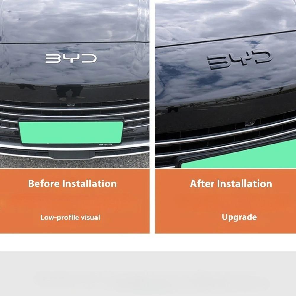 Для BYD Song Plus DM-i Seal U Sealion 6 Черный Воин Накладка на Передний Логотип Значок Отделка Аксессуары для Внешнего Модификации