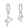 12 Zodiac Signs Silver Plated Trendy Earrings Neutral Exquisite Zircon China Factory Direct Sales Perfect Jewelry Gifts for