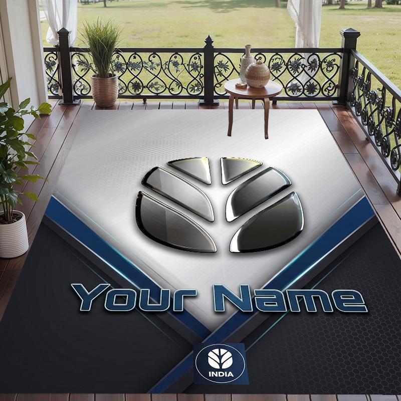 Custom Text Printed Rug New Holland Non Slip Floor Carpet For Home Room Decor