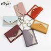 Women PU Leather Zipper Cash ID Card Credit Card Holder Purse Patchwork Mini Business Card Case Name Card Holder Gift