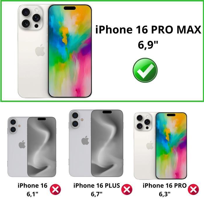 Protection écran - Phonillico® - iPhone 16 PRO MAX - Verre trempé - Pack de 4 - Anti espion