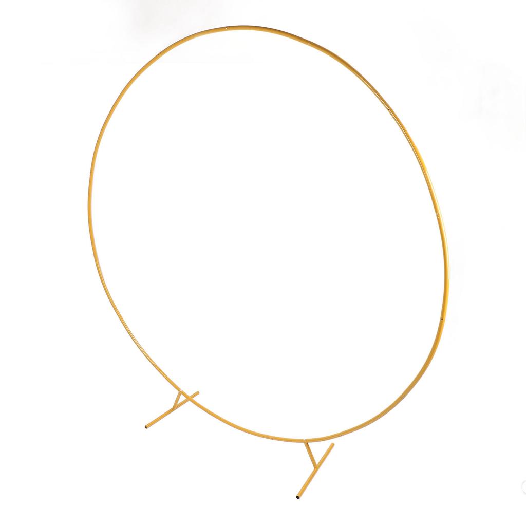 Круглая подставка для фона 7,2 фута, устойчивая металлическая подставка для арки с воздушными шарами, рама для свадьбы, дня рождения, вечеринки в саду