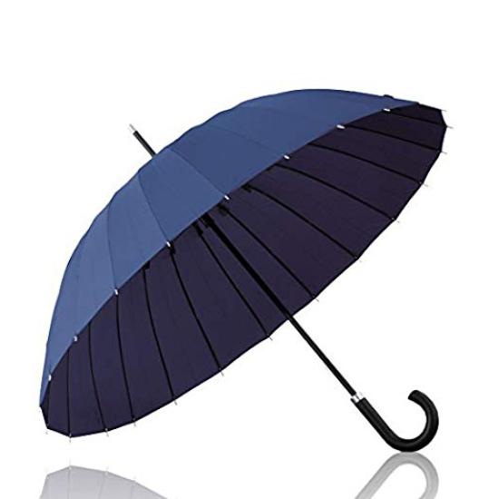 Ombrage Long Rain 24 Тефлон Супер Прочный Ветер Дождливый Внезапный Вечер Прочный ottostyle.jp Зонт, Зонт, Спицы, Высокопрочное Стекловолокно, Покрытие,