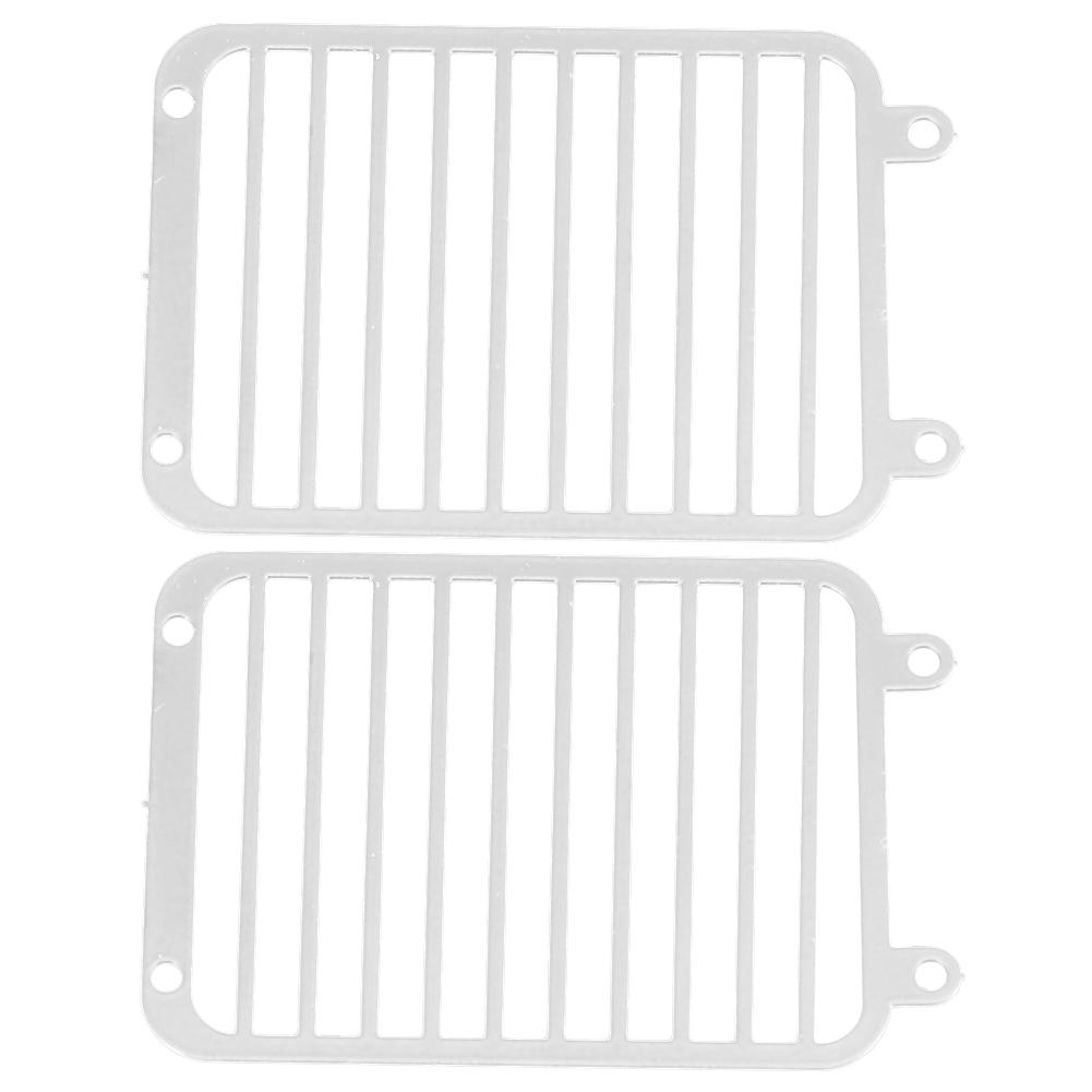 Metal Front Headlight Grille Light Cover for TRAXXAS TRX6 TRX4 1 10 Crawler Car AccessorySilver