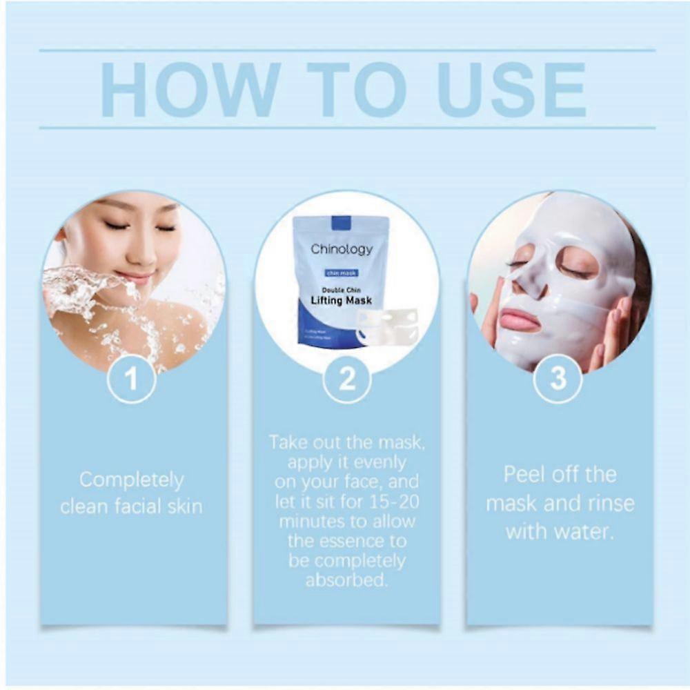 Double Chin Lifting & Firming Mask, 3-Pack