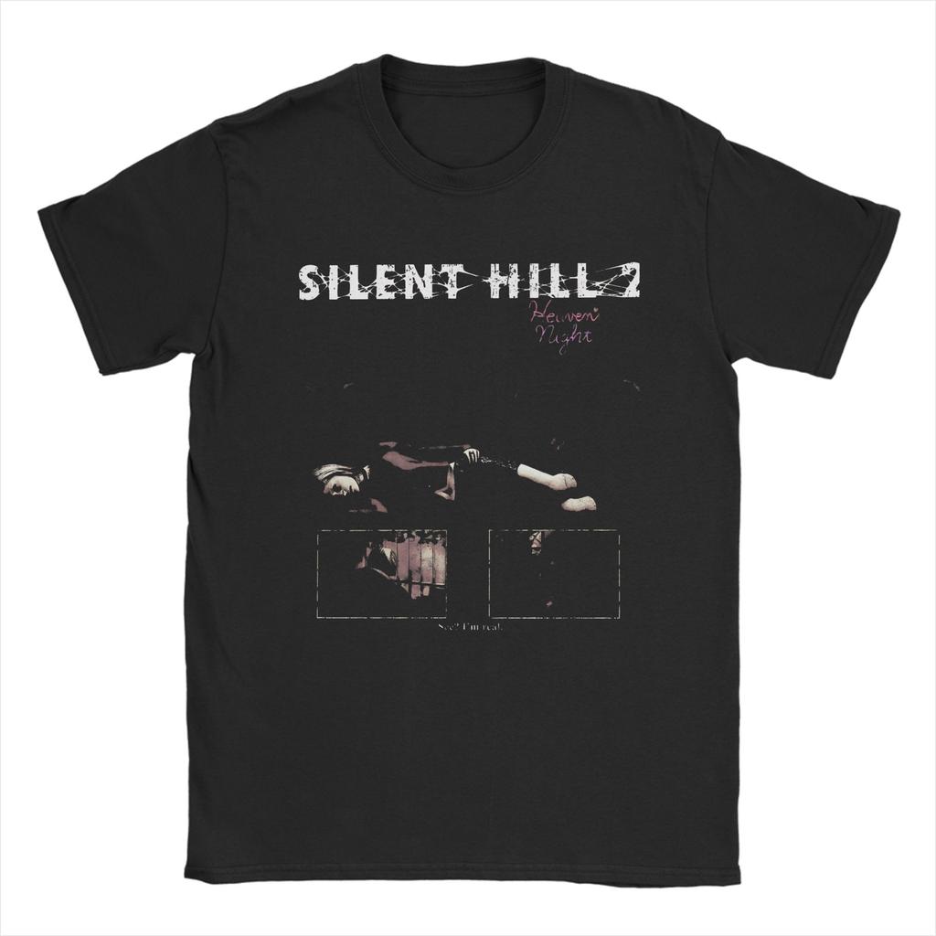 Vintage Silent Hill Heavens Night TShirts Unisex O Neck 100 Cotton T Shirts Short Sleeve Tee Shirt Plus Size Clothes